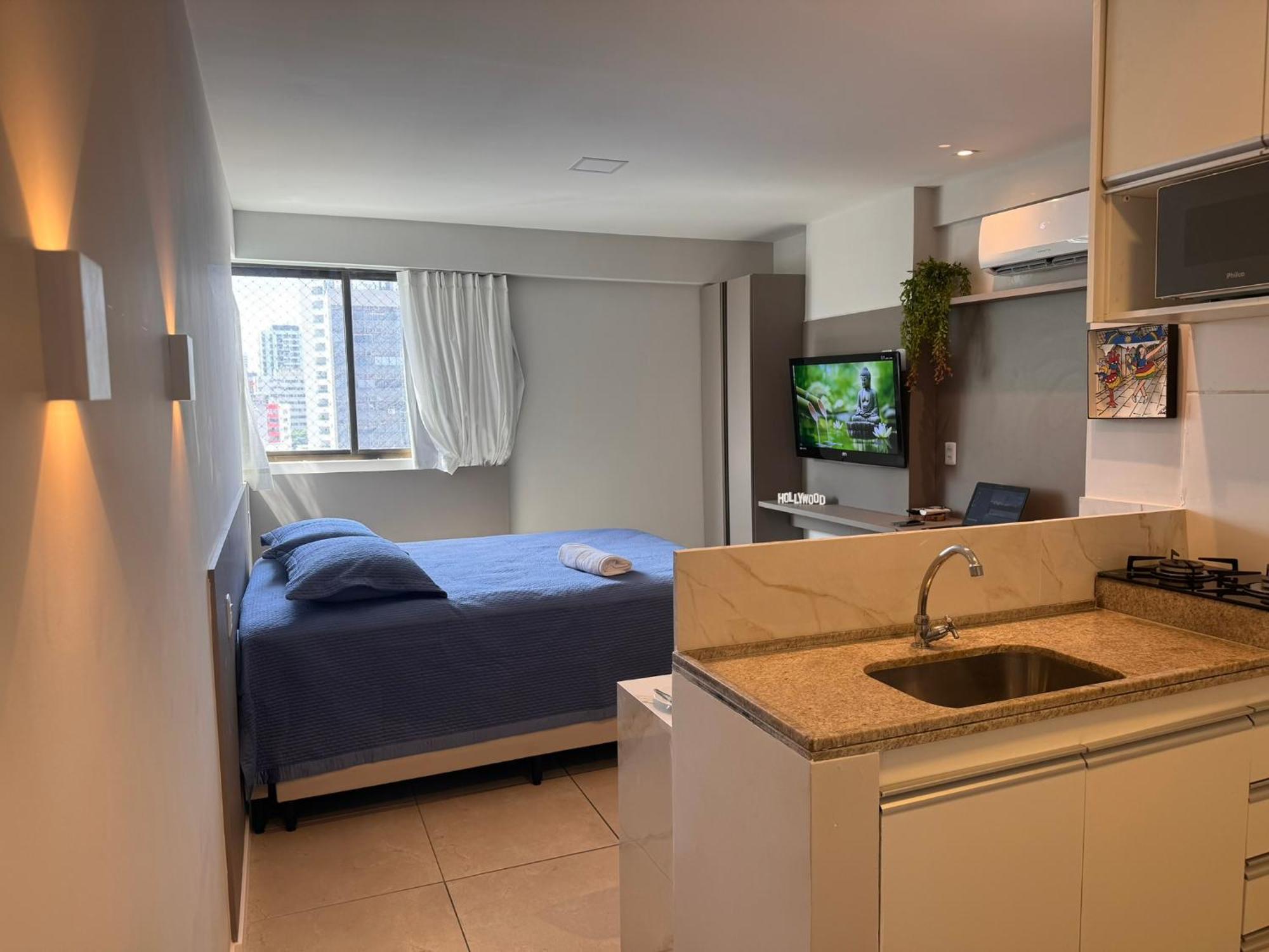 Flat Localizado A 200M Shopping Recife, Bem Perto Da Praia De Boa Viagem E Com Wi-Fi 400Mbps Eksteriør billede